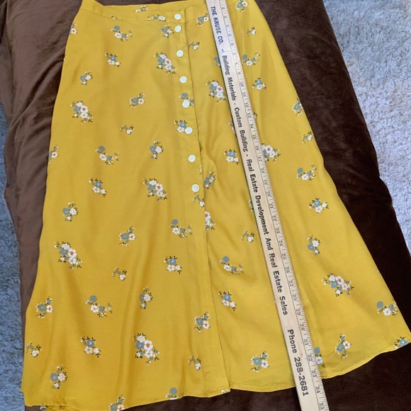 Gap Floral MIDI Skirt Sz 10 - Picture 6 of 7